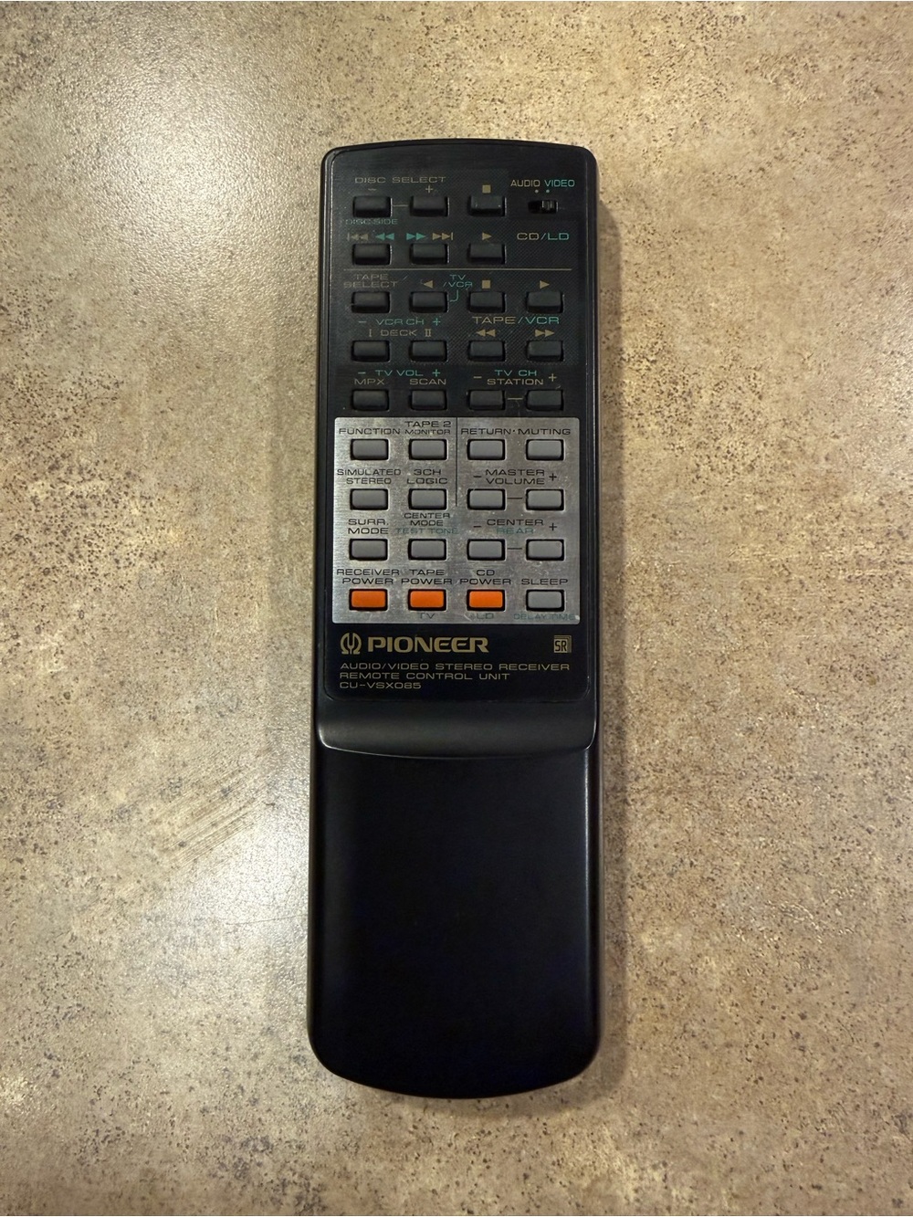 Pioneer CU-VSX085 OEM A/V Stereo Receiver Remote Pioneer Audio - Tested